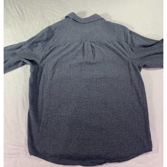 Field & Stream Mens Large Button Up Blue Heavy Flannel Outdoor Casual Adult - Picture 7 of 8